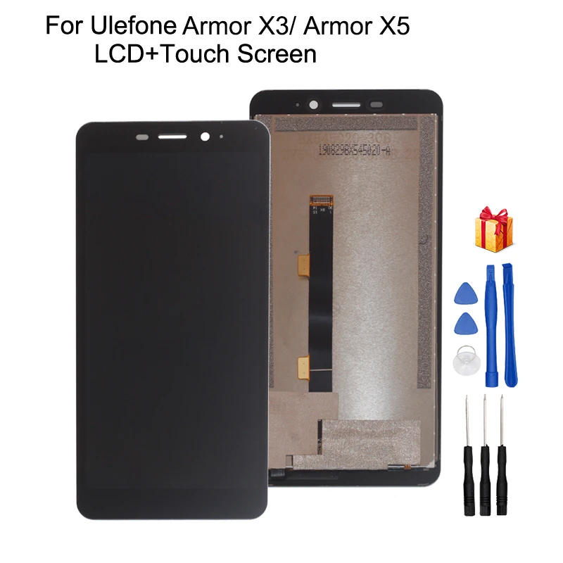 Original For Ulefone Armor X3 LCD Display Touch Screen Assembly Repair Parts For Ulefone Armor X5 Screen LCD Display +Tools