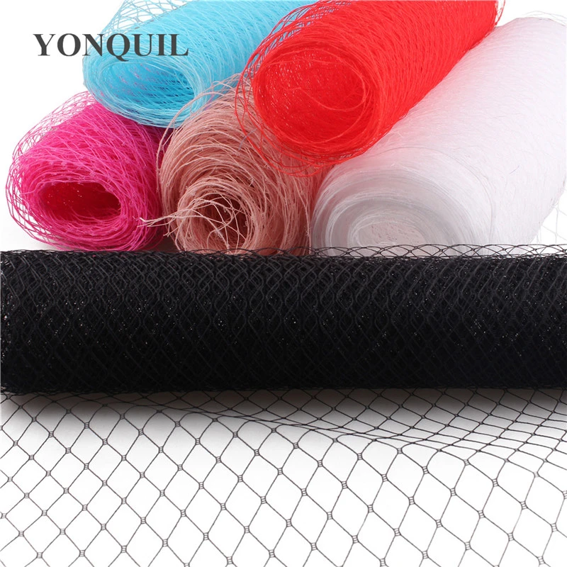 25/45 CM Width Russian Veiling Hat Birdcage Veils Netting Mesh Fabric For Wedding Millinery Trim Netting DIY Hair Accessories