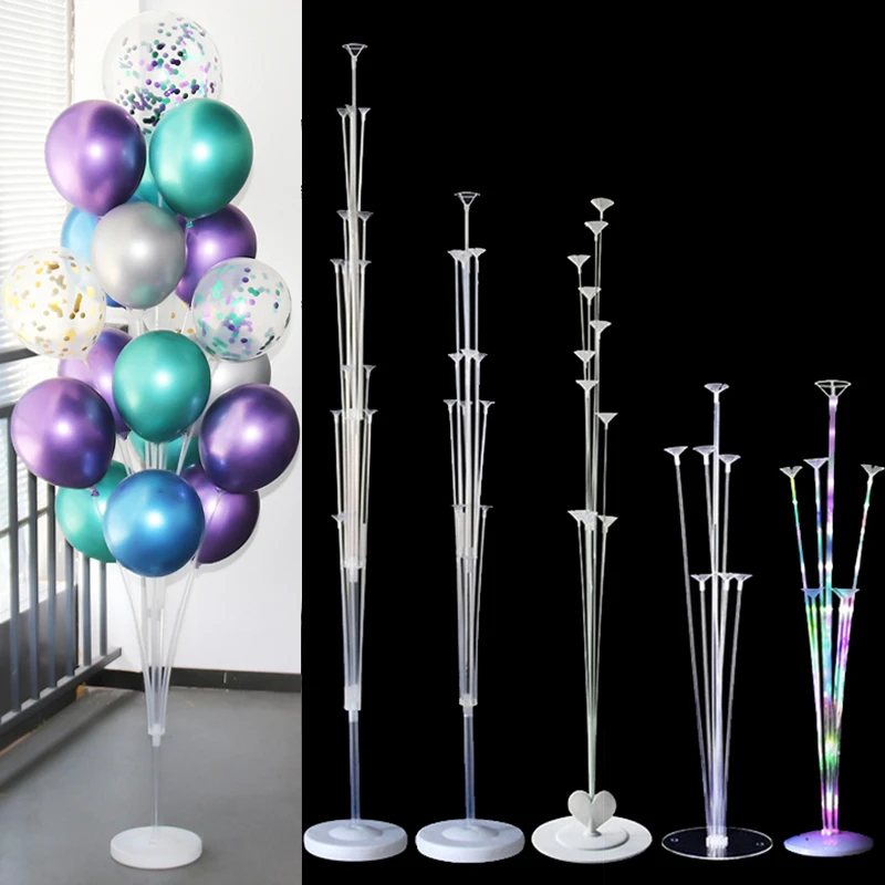 7/11/19tube Balloons Stand Balloon Holder Column Wedding Party Decoration Baloon Kids Birthday Party Balons Baby Shower Supplies