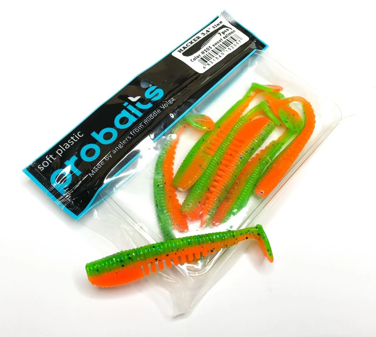 Silicone lures soft plastic bait, fishing Pike hacker