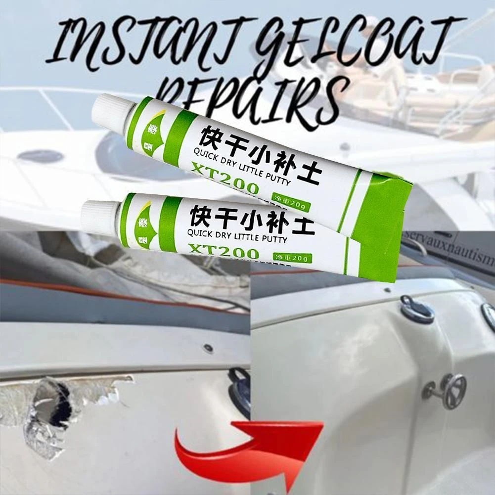 Fiberglass Boat Repair Paste Quick-drying Putty Paint Repair Repairing Scratch Gray Paint Agent Eye-filling J6A7