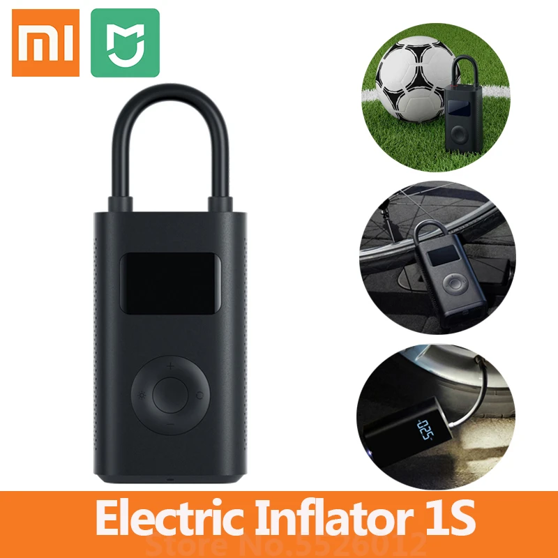 Xiaomi Mijia Inflator Portable Digital Monitoring Compressor Tire Built-in Battery Multi-nozzle for Smart Home Bike