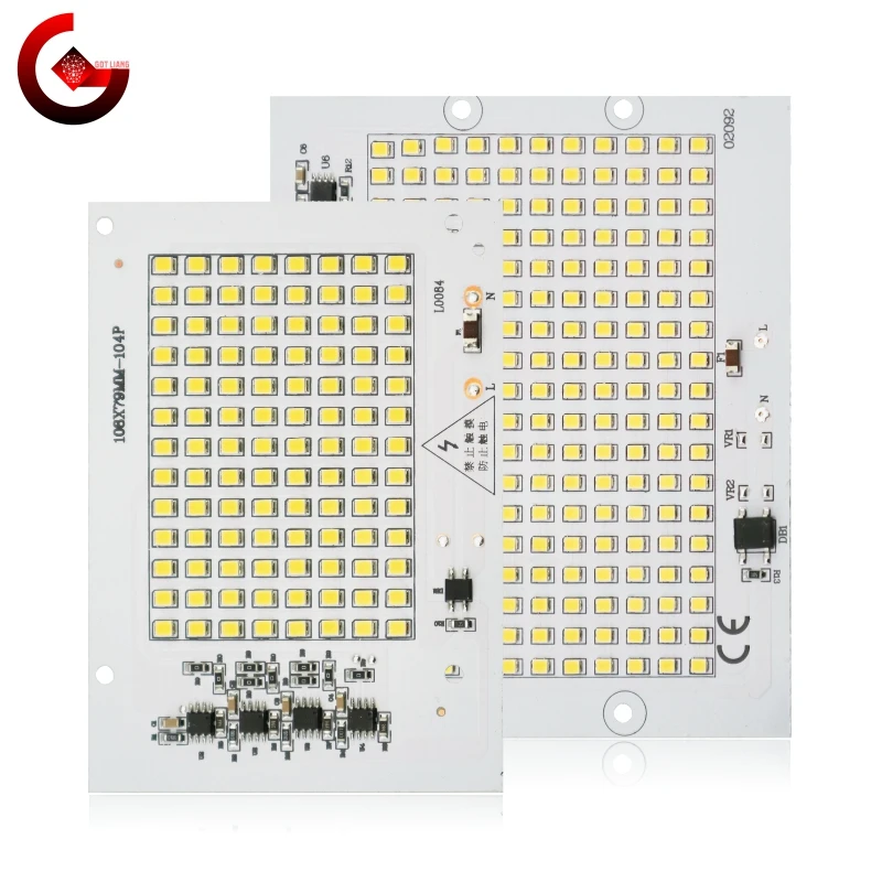 SMD 2835 LED Chip 100W 50W 30W 20W 10W Flood Light Beads AC 220V-240V Led Floodlight Lamp DIY For Outdoor Lighting Spotlight