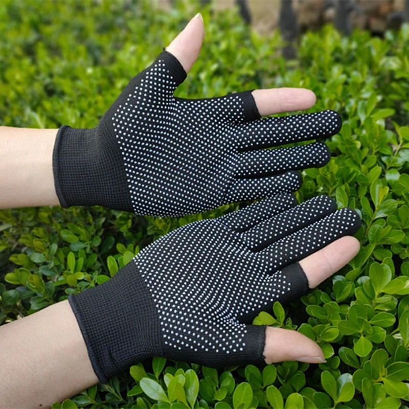 Nylon Anti-slip Fishing Gloves Three Fingers Dispensing Cut Fishing Outdoor Sports Breathable Fishing Gloves Half Finger