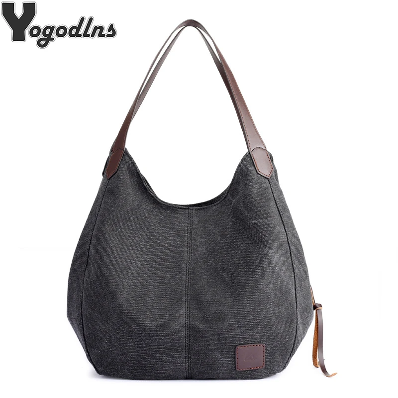 Fashion Canvas Shoulder Bag Women Multifunction Handbags and Purse Female Large Capacity Designer Hobo Bags Bolsas Mochilas