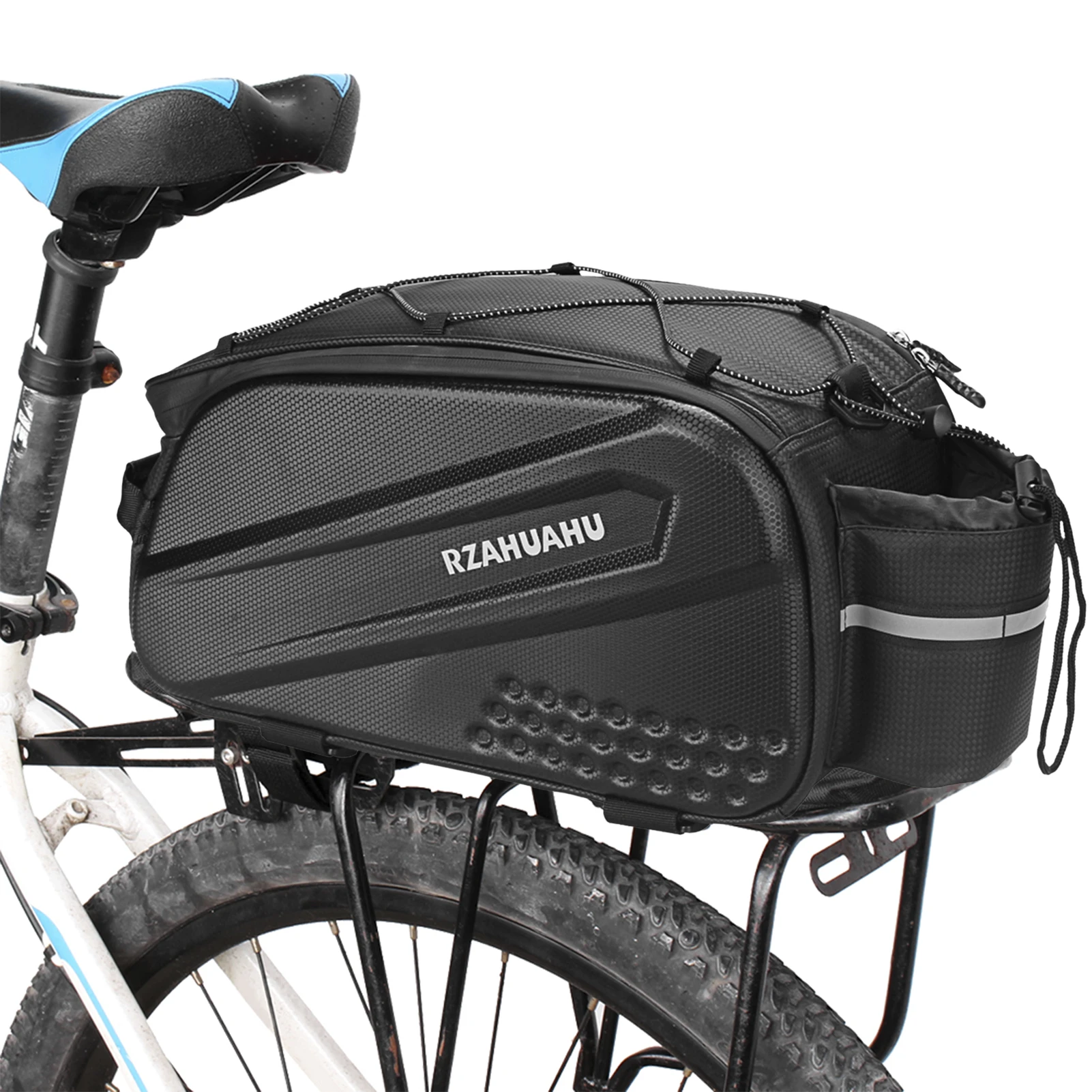 Multifunctional Bicycle Rear Seat Bag Waterproof Cycling Bike Rack Trunk Cargo Bag Pannier Large Capacity Handbag Shoulder Bag