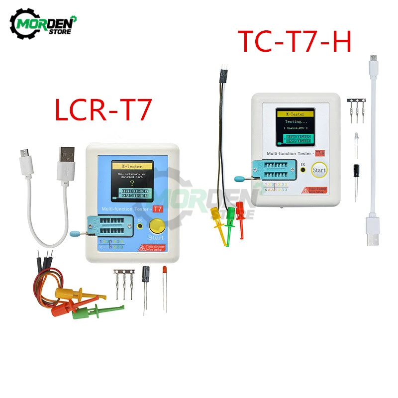 LCR-T7 TC-T7-H LCR-TC1 Multifunctional Diode Triode Capacitance Meter ESR TFT Backlight Transistor Tester LCR Meter Multimeter