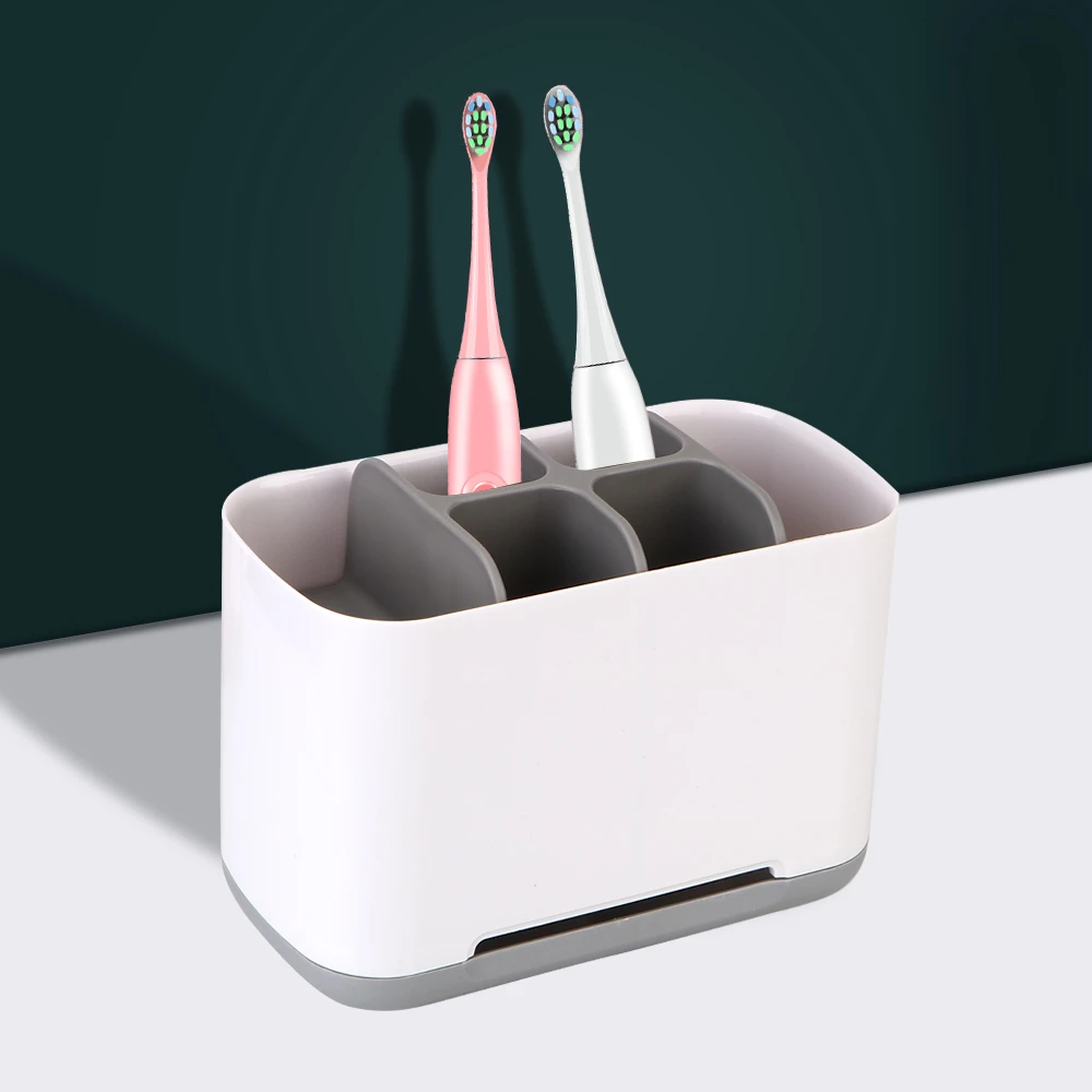 Electric Toothbrush Holder Toothpaste Organizer Stand Shaving Makeup Brush Storage Case Bathroom Accessories