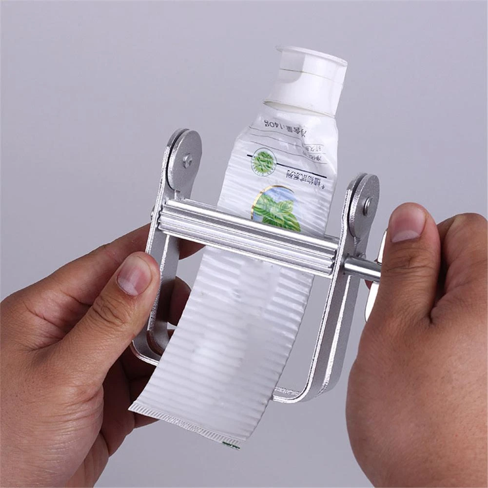 1pcs Tube Squeezer Lazy Toothpaste Dispenser Metal Squeezing Tools Hair Color Dye Cosmetic Paint Squeezer Tube Wringer