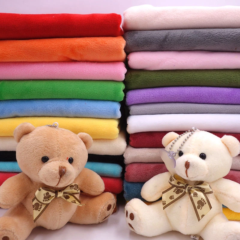 Half Meter 19''x63''/50*160cm Short Plush Fabric Super Soft for Stuffed Doll Toys DIY Handmade Sewing Home Textile Cloth