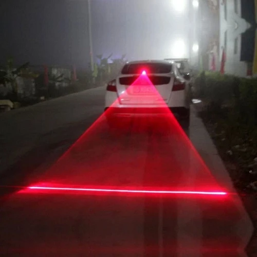 1PC Car Auto LED Laser Fog Light Vehicle Anti-Collision Taillight Brake Warning Lamp Car Parking Brake Light Tail Warning Bulb