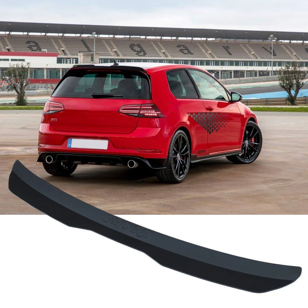 Universal Rear Roof Lip Spoiler Wing ABS Decorate Strips Fit Hatchback Car Gloss & Matte Black