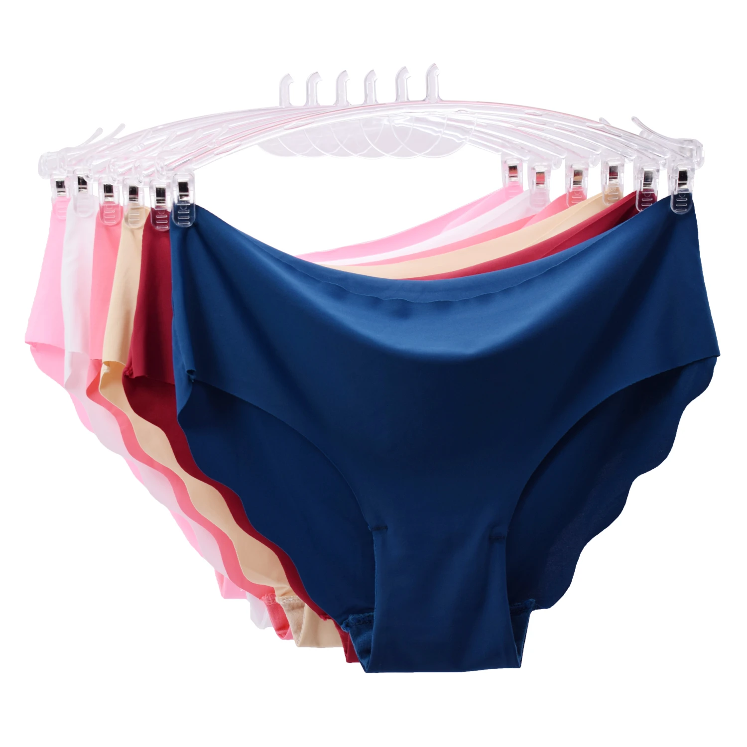 Women low-Rise Ruffles Ultra-thin Panties Seamless Panties Underwear Sexy Solid Briefs Lingerie 3pcs/lot Drop Shipping