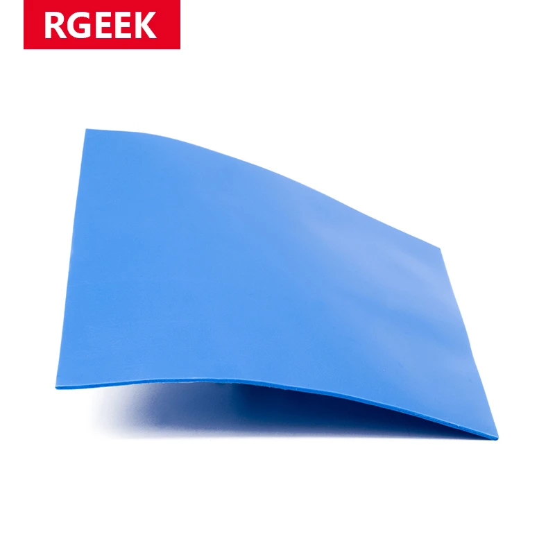 RGEEK New 6.0 W/mK GPU CPU Heatsink Cooling Conductive Silicone Pad 100mm*100mm*1mm Thermal Pad high quality термопрокладка