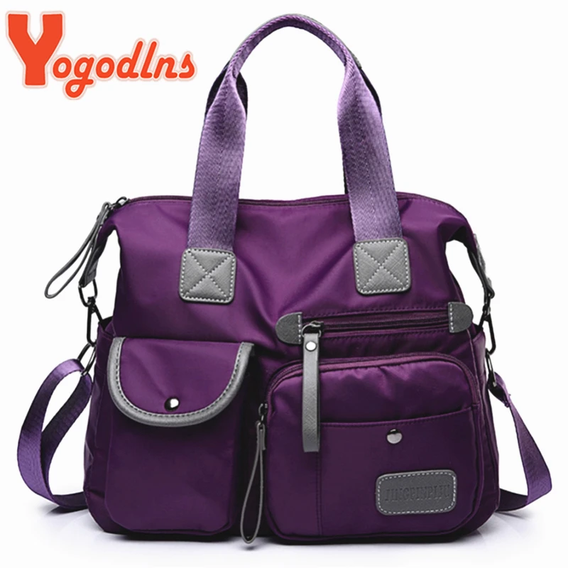 Yogodlns New Arrival Nylon Women Messenger Bags Casual Large Capacity Ladies Handbag Female Crossbody Shoulder Bags Waterproof