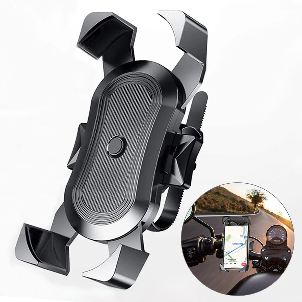 Universal Bike Phone Holder Motorcycle Bicycle Phone Holder Handlebar Stand Mount Bracket Mount Phone Holder For iPhone Samsung