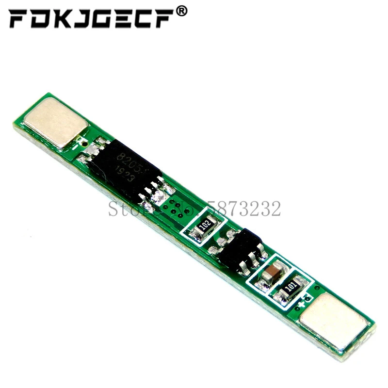 10PCS 1S 3.7V 3A li-ion BMS PCM battery protection board pcm for 18650 lithium ion li battery