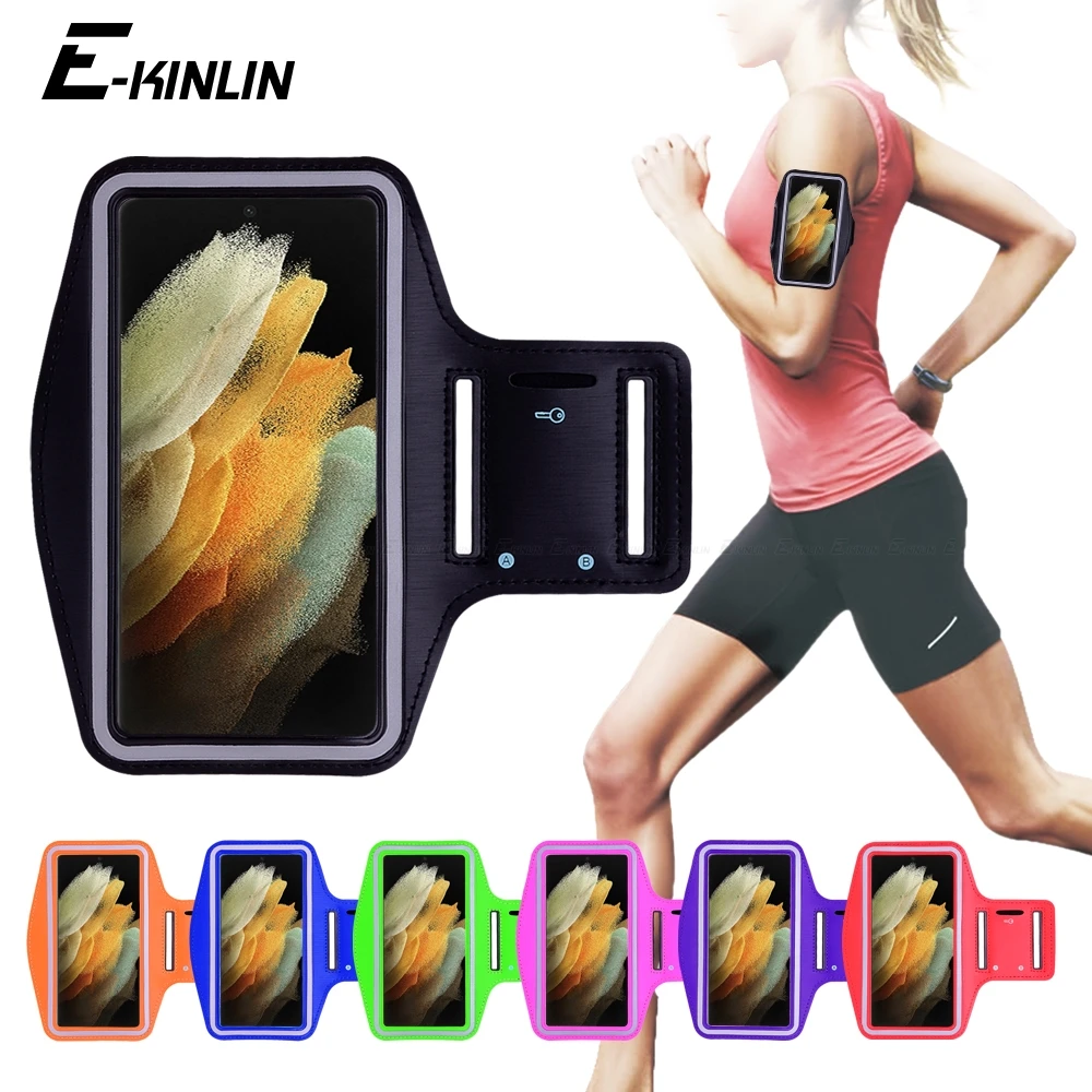 Running Cycling Sport Phone Bag Cover For Samsung Galaxy S8 S9 S10e S10 S20 S21 Ultra FE Note 20 10 Plus Lite 5G 9 Arm Band Case