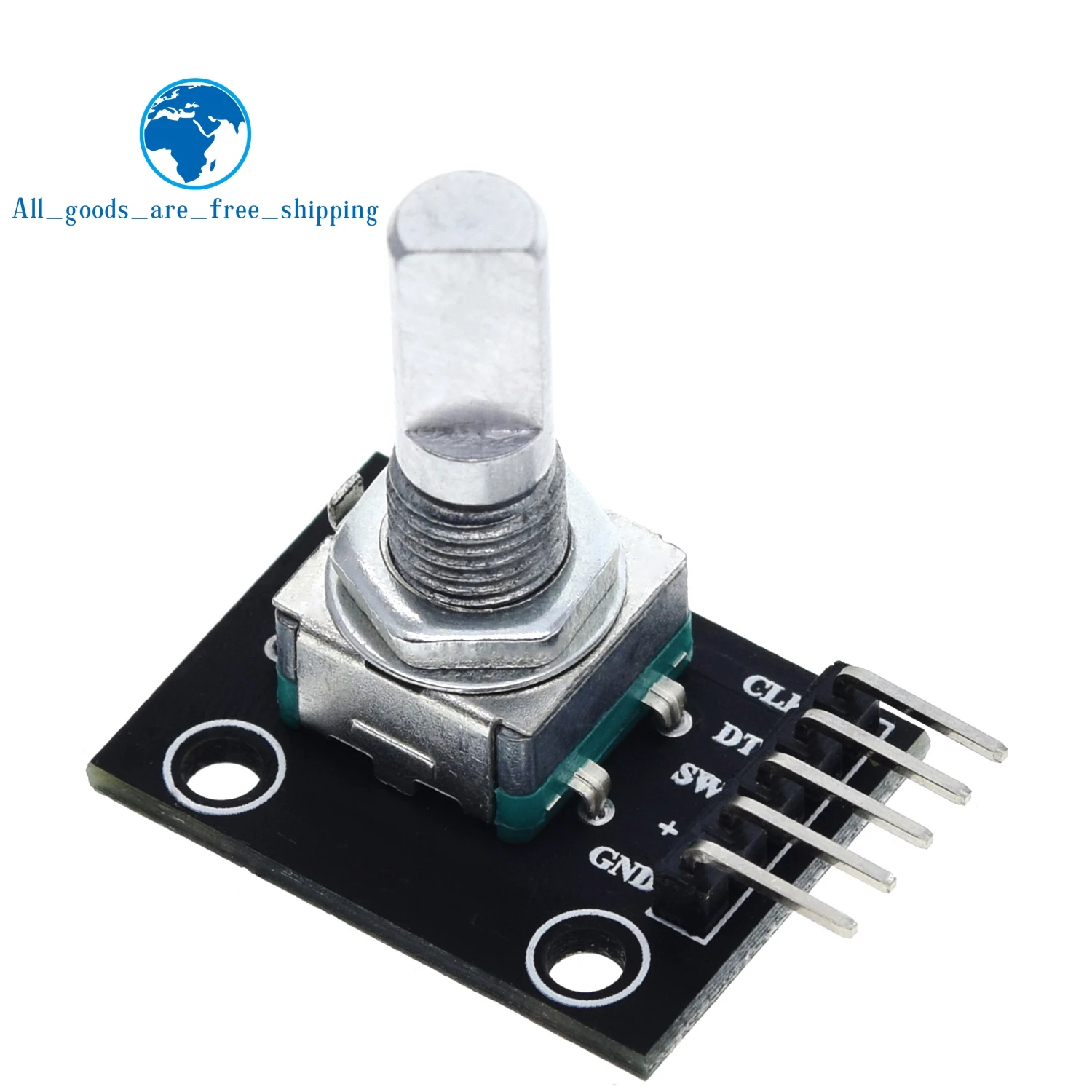 TZT 360 Degrees Rotary Encoder Module For Arduino Brick Sensor Switch Development Board KY-040 With Pins