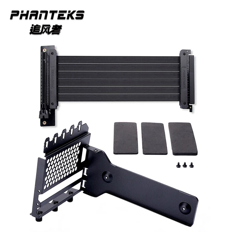 Phanteks Anti Interference GPU Extension Line Computer PCIe3.0 X16 Vertically VGA Card Bracket Suit 7 Slot Mount,PH-VGPUKT_02