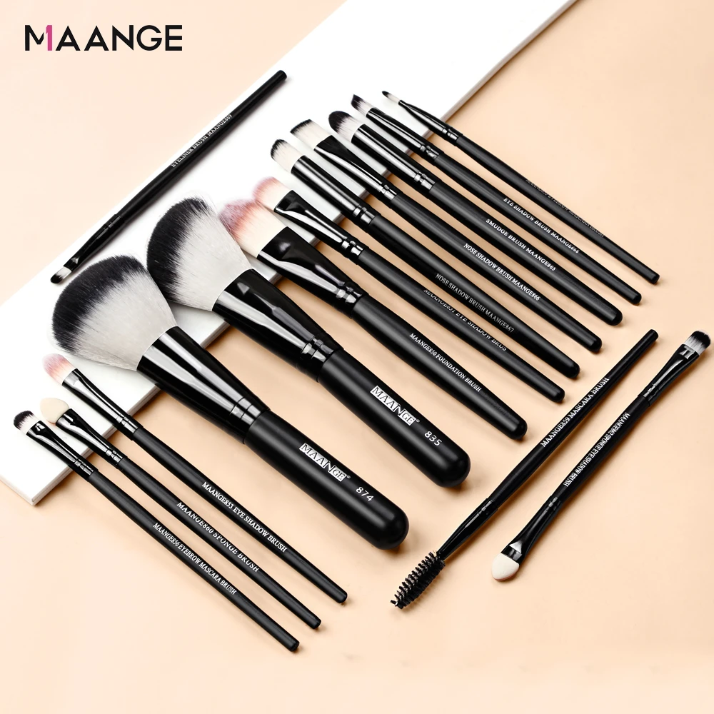 MAANGE 20/22Pcs Beauty Makeup Brushes Set Cosmetic Foundation Powder Blush Eye Shadow Lip Blend Make Up Brush Tool Kit Maquiagem