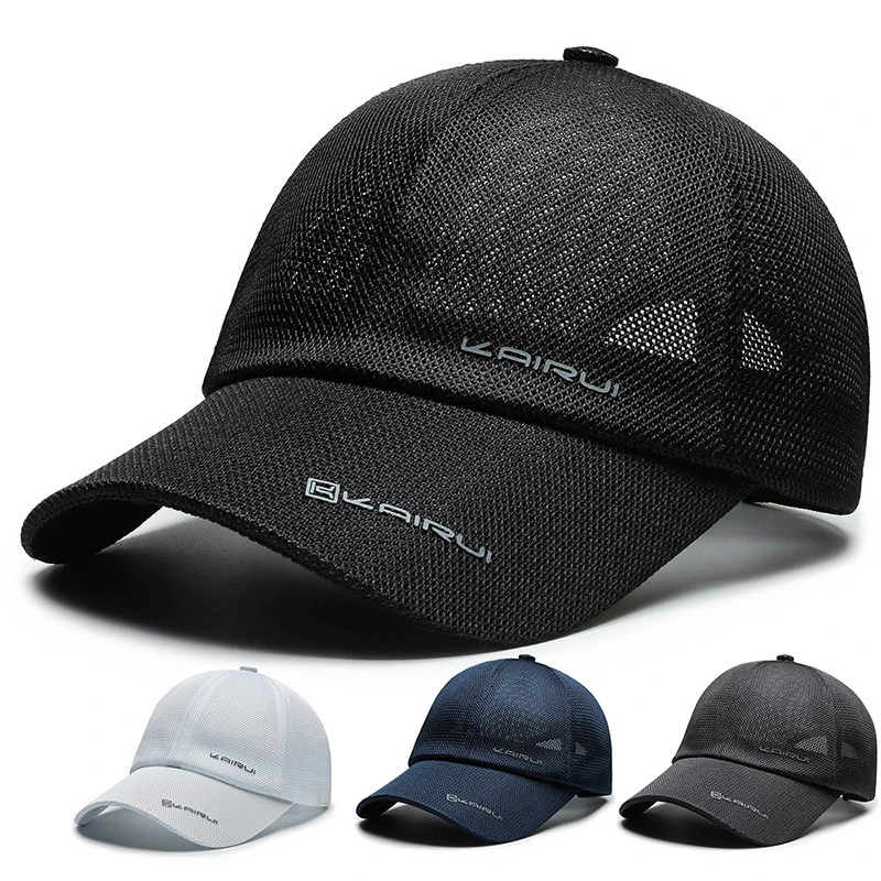 Spring Summer Unisex Baseball Caps Letter Mesh Cap Fashion Solid Outdoors Adjustable Hat Women Men Casual Hats
