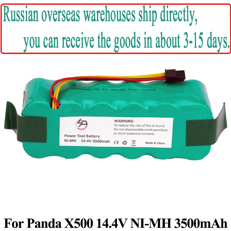 NI-MH 14.4V 3500mAh For Panda X500 X600 For Ecovacs Mirror CR120 Vacuum Cleaner Batteries For Dibea X500 X580