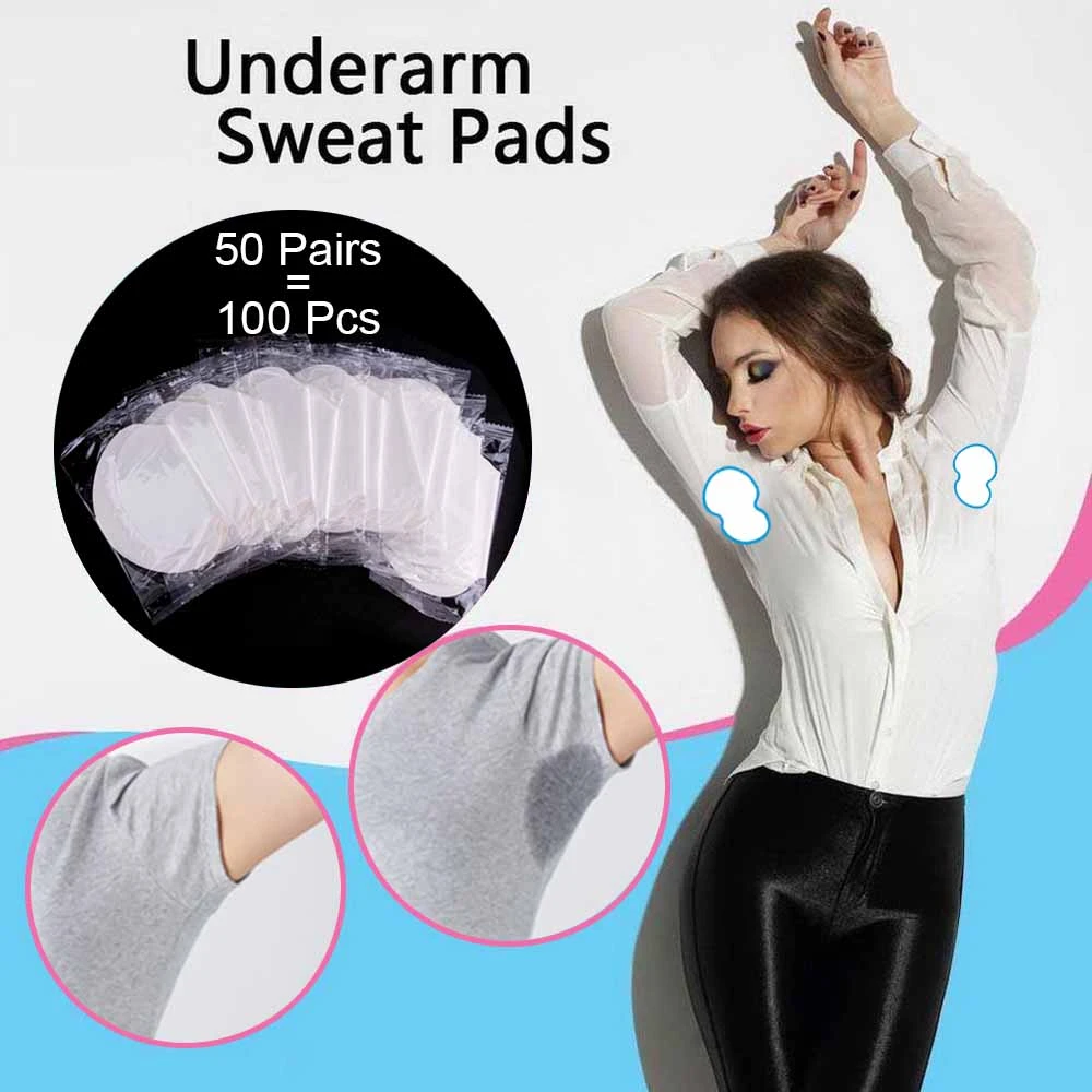 100/200/300/400pcs Disposable Underarm Sweat Pads for Clothing Anti Sweat Armpit Absorbent Pads Summer Deodorants Shield Sticker