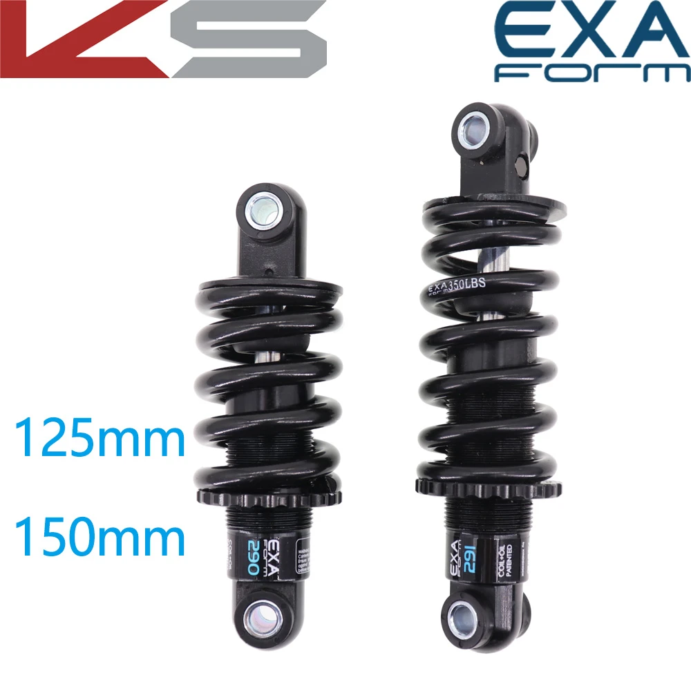 EXA Form Bike Rear Shock Absorber 290 291 Suspension Shocks Spring Kindshock Durable MTB Bike e scooter 125 1000 1250 lbs 850