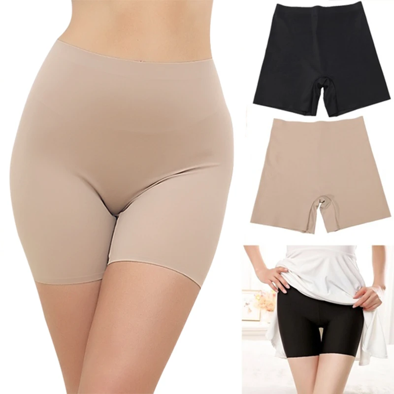 Women Safety Shorts Pants Seamless Panties Shorts Under Skirt Slip Shorts for Under Dresses Smooth Seamless Slip Shorts