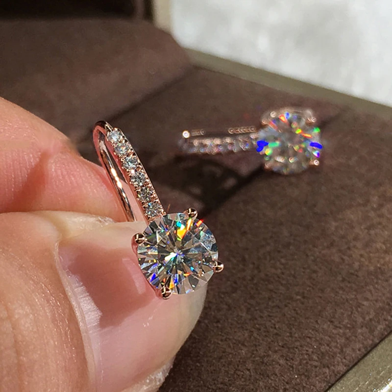 Huitan Dazzling Crystal Zircon Women Drop Earring Wedding Engagement Party Versatile Gorgeous Earring Classic Jewelry Best Gift