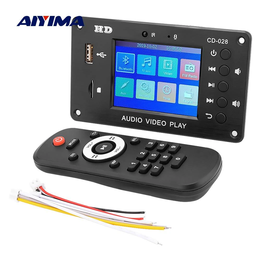 AIYIMA Bluetooth-compatible MP3 Audio Decoder Player USB TF FM Radio DH Digital Decoding Module DIY Sound Speaker Amplifier