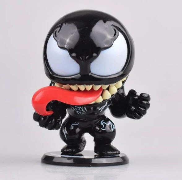 Cute Marvel Venom Eddie Brock Bobble Head Action Figure Toys