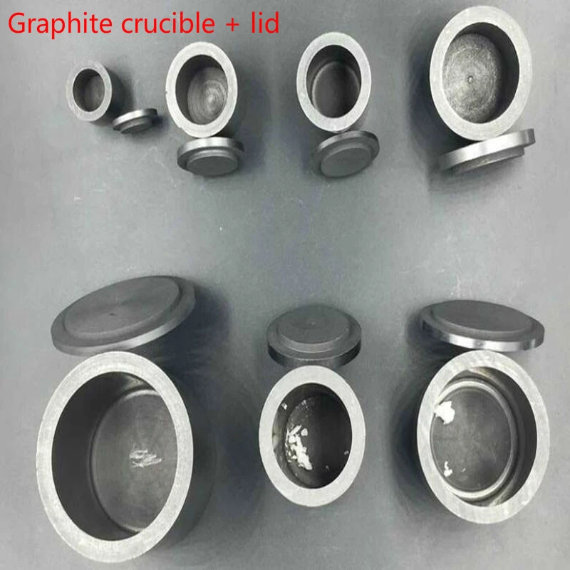 High-purity graphite melting crucible castings with lid melting toolscan melt gold, silver, platinum and other precious metals