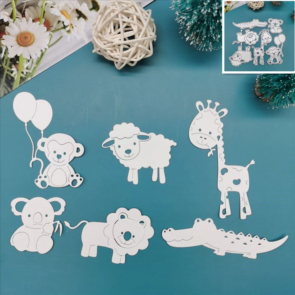 cartoon animals cutting dies scrapbooking embossing folder photo album Decorative Embossing DIY Paper Cards