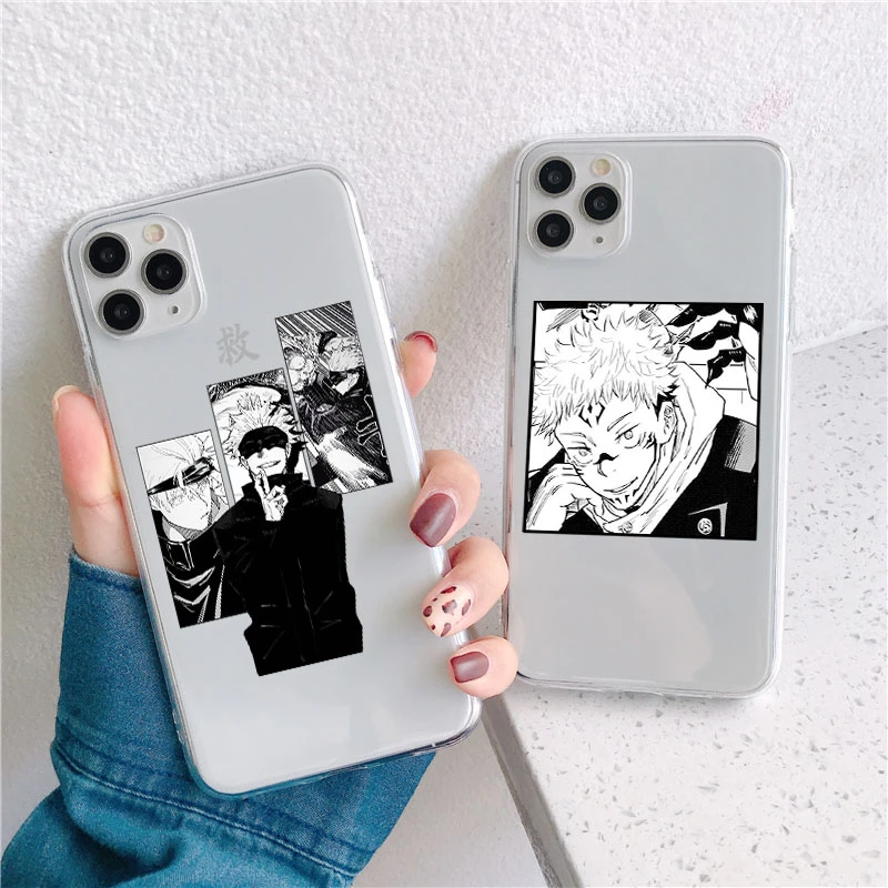 For Samsung Galaxy A72 A52 A51 A32 A50 A21S A12 A02S A20e A31 A30 A42 A41 A71 A70 A6 A7 A9 2018 Jujutsu Kaisen Anime Case Fundas