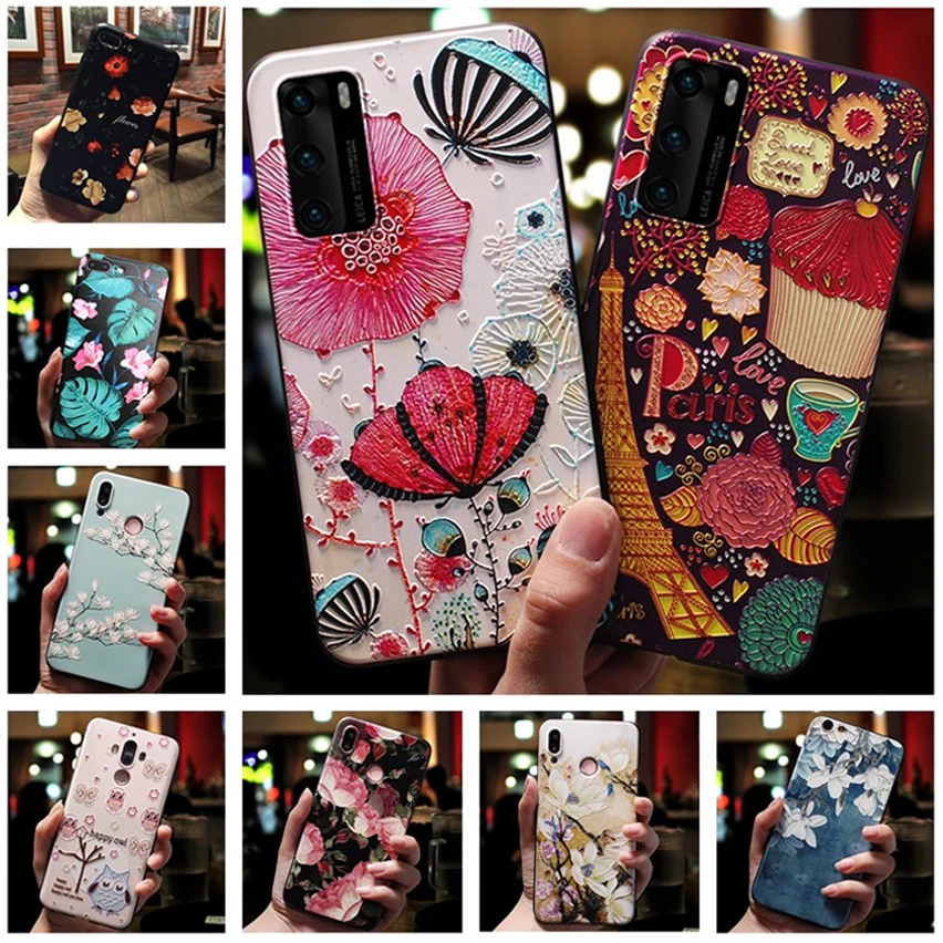 3D Relief Floral Phone Case For Samsung M21 Case TPU Silicon Cover for Samsung Galaxy M21 m30s Case For Samsung M30S M 21 Coque