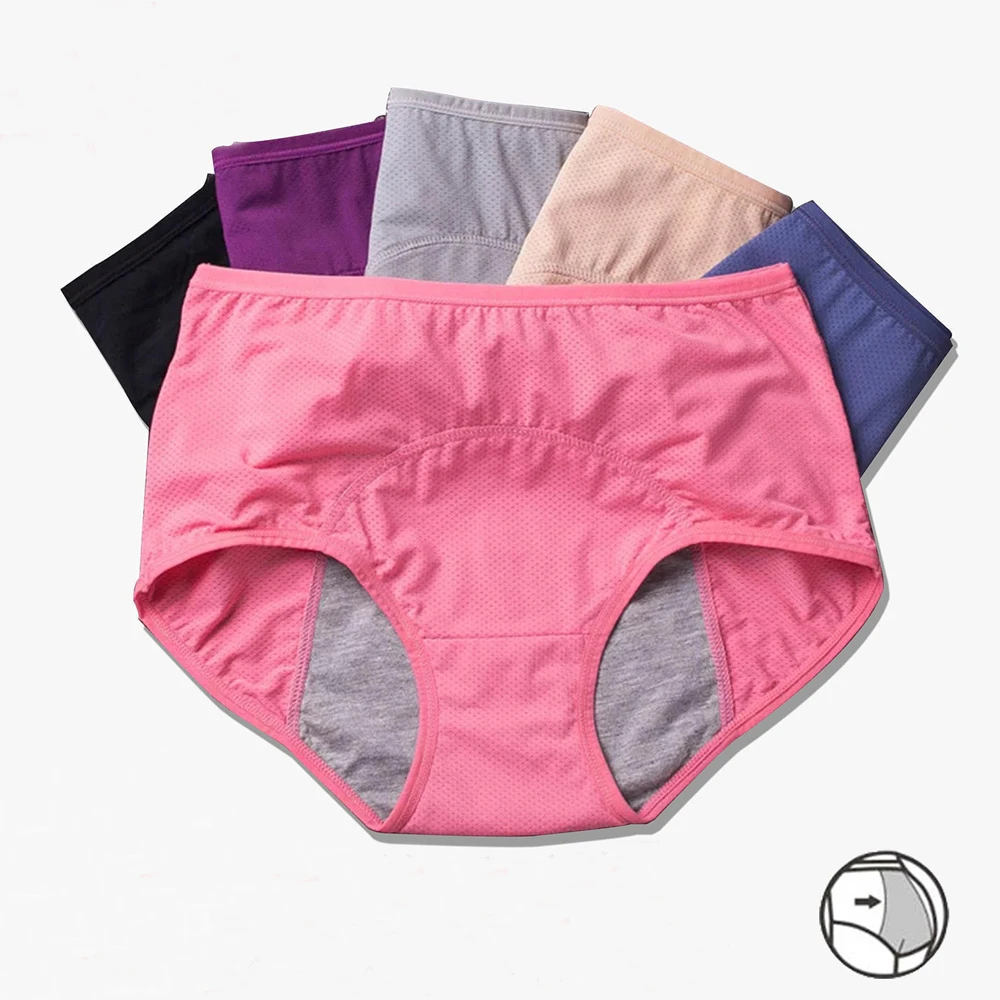 Menstrual Briefs Leak Proof Incontinence Environmetal Underwear Period Panties High Warm Female Women Sexy Pants Drop Shipping
