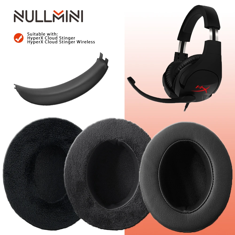 NullMini Replacement Earpads for HyperX Cloud Stinger Headphones Headband Earmuff Sleeve Headset