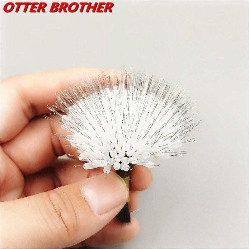 300pcs/lot Float Transparent Rubber Stopper Ss S M L Fishing Bobber Stopper Float Cylindrical Space Bean Fish Line Accessories