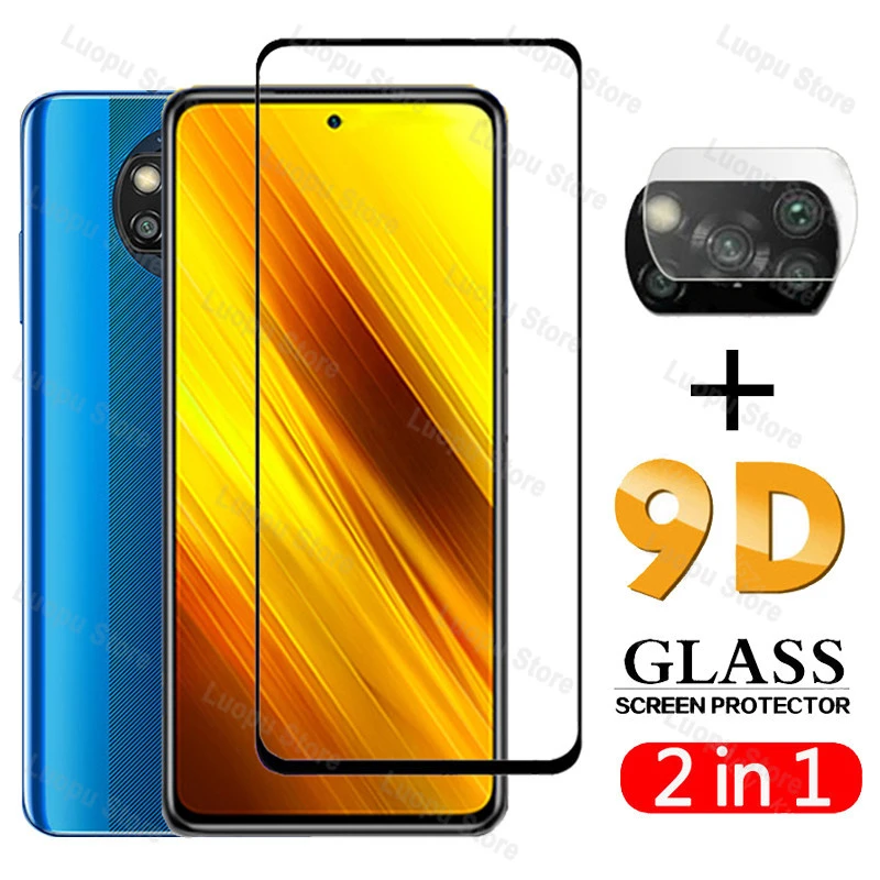 Tempered Glass for Xiaomi Poco X3 NFC M3 Pro Camera Lens Film  Full Cover Screen Protector for Xiaomi poco m3 f3 GT x3 pro Glass