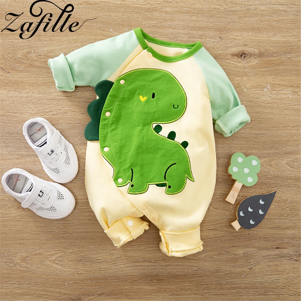 ZAFILLE Baby Dinosaur Costume Jumpsuit for Kids Baby's Rompers Cartoon Cute Men's Baby Boy Clothes For Newborn Overalls
