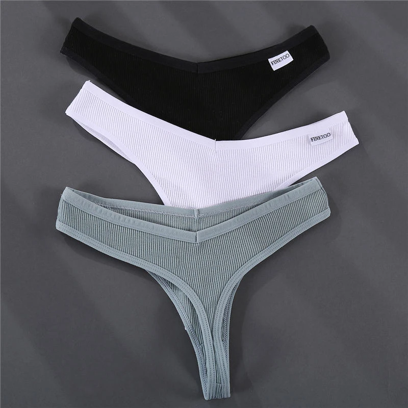 Hot Fashion Women's Low Waist Panties Ladies Breathable And Comfortable Panties Cotton Sexy Thong 1pc