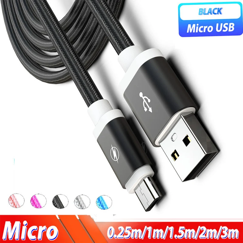 Micro USB Cable charging Charger Cord For Samsung Galaxy A3 A5 A7J3 2016 S6/S7/Edge J3 J5 J7 2017 J4 J6 J8 J5 A6 A7 2018 A10 M10