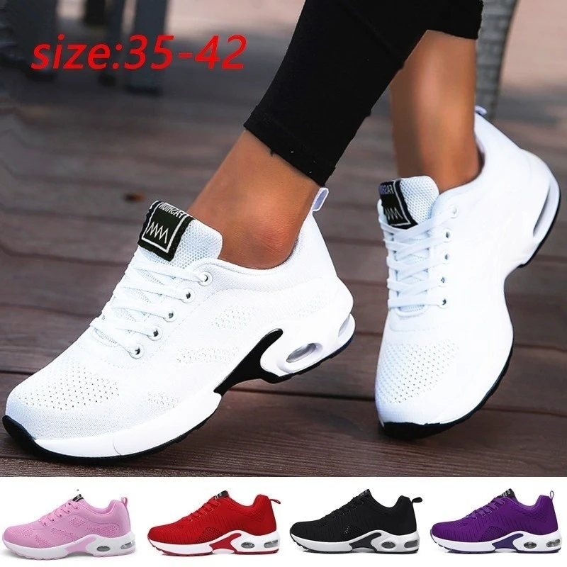 Lady Trainers Casual Mesh Sneakers Pink Women Walking Shoes Lightweight Soft Sports Sneakers Footwear Basketball Shoes Plus Size