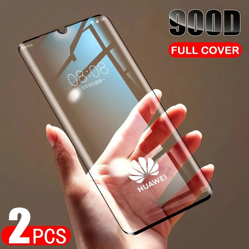 Full Cover Protective Glass on For Huawei P40 P30 P20 Lite Pro Tempered Screen Protector For Honor Mate 20 10 9 Lite Pro Glass