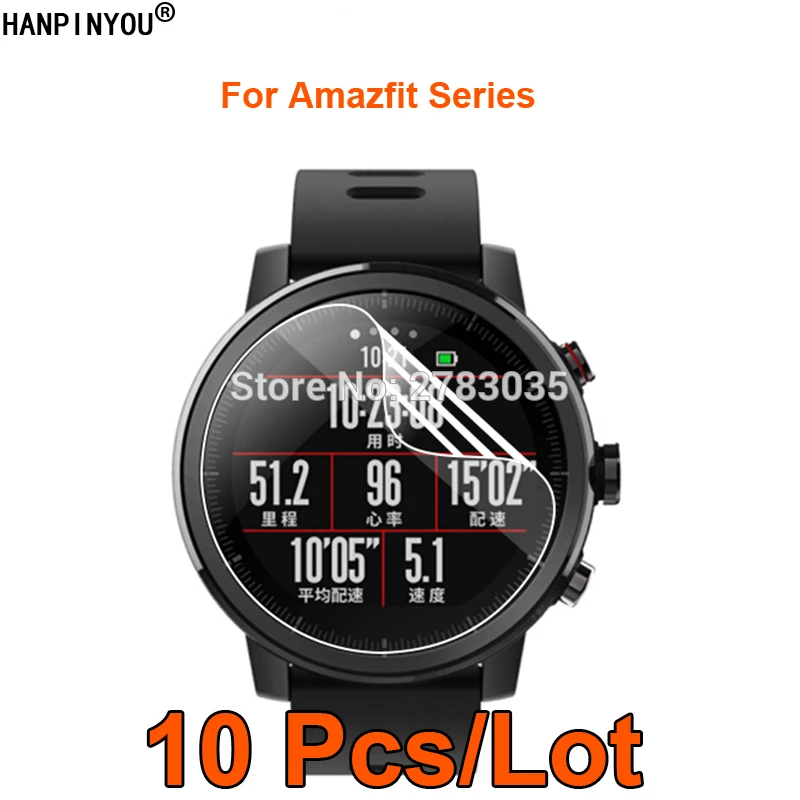 10Pcs For Xiaomi Huami Amazfit GTR 2 42mm 47mm Stratos 2 3 Pace Verge Lite Clear/Matte Screen Protector Film -Not Tempered Glass