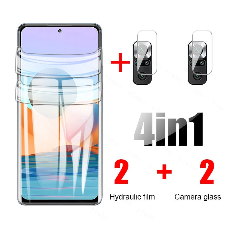 Hydrogel Film for Xiaomi Redmi Note 10S Screen Protector Note10 10 Pro Max Note 9 9s 9Pro Note10S Protective Glass Camera Lens