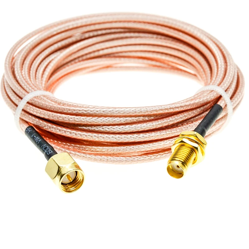 RG316 SMA Male To SMA Female Bulkhead Coax RF Extension Cable Jumper Pigtail