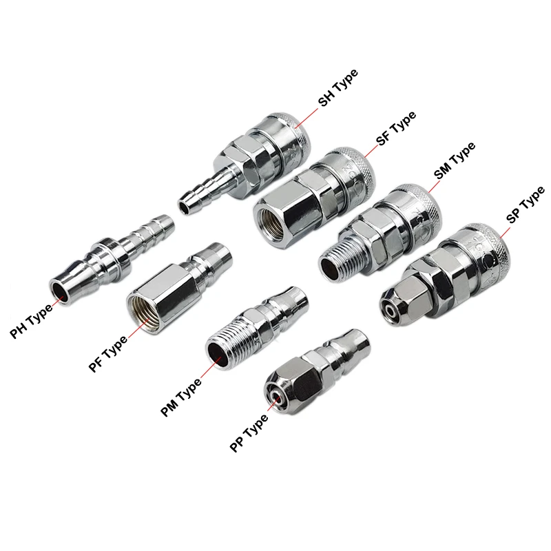 SH PH SP PP SM PM SF Pneumatic Connector Rapidities for Air Hose Fittings Coupling Compressor Accessories Quick Release Fitting